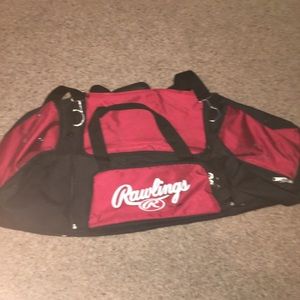Red Rawlings baseball bag